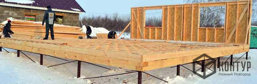 Строительство свайно-винтовых фундаментов для домов из СИП панелей